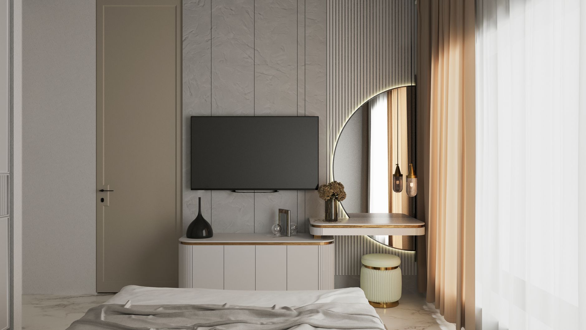 A quiet hotel room